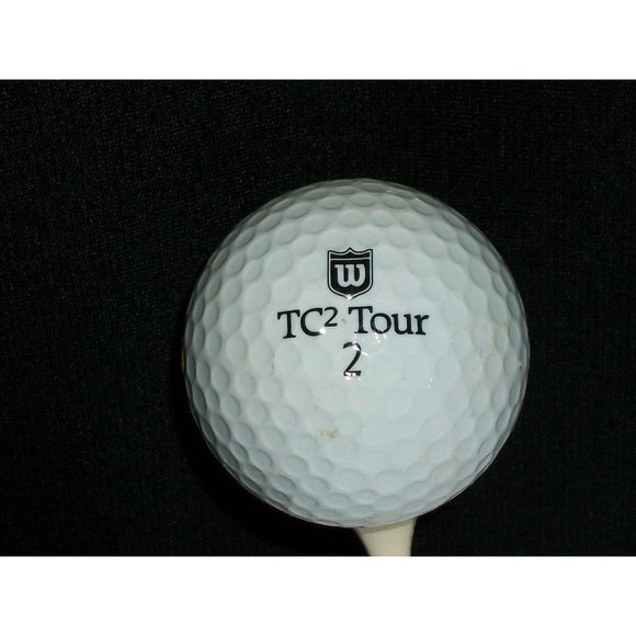 White Wilson TC2 Tour Zep Golf Ball - Picture 2 of 3